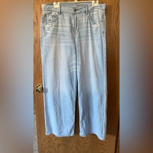 American Eagle wide leg jeans size 12